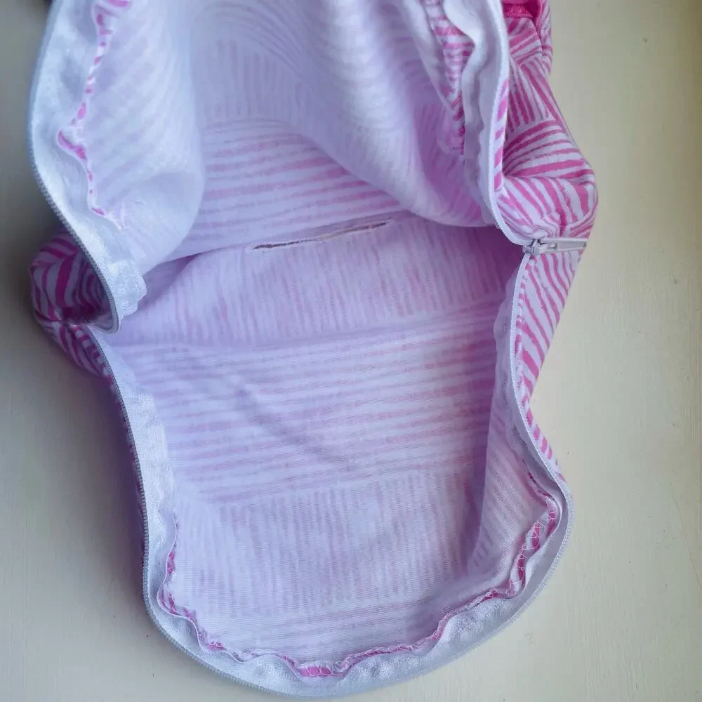 SwaddleMe Natural Position 2-in 1 Swaddle Easy Change Zipper Pink 7-14 lbs